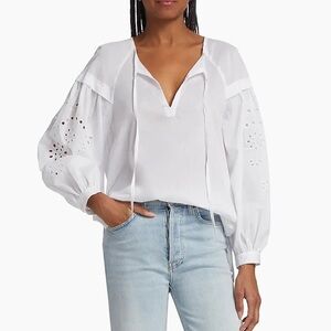 Rails White Dari Eyelet Blouse
